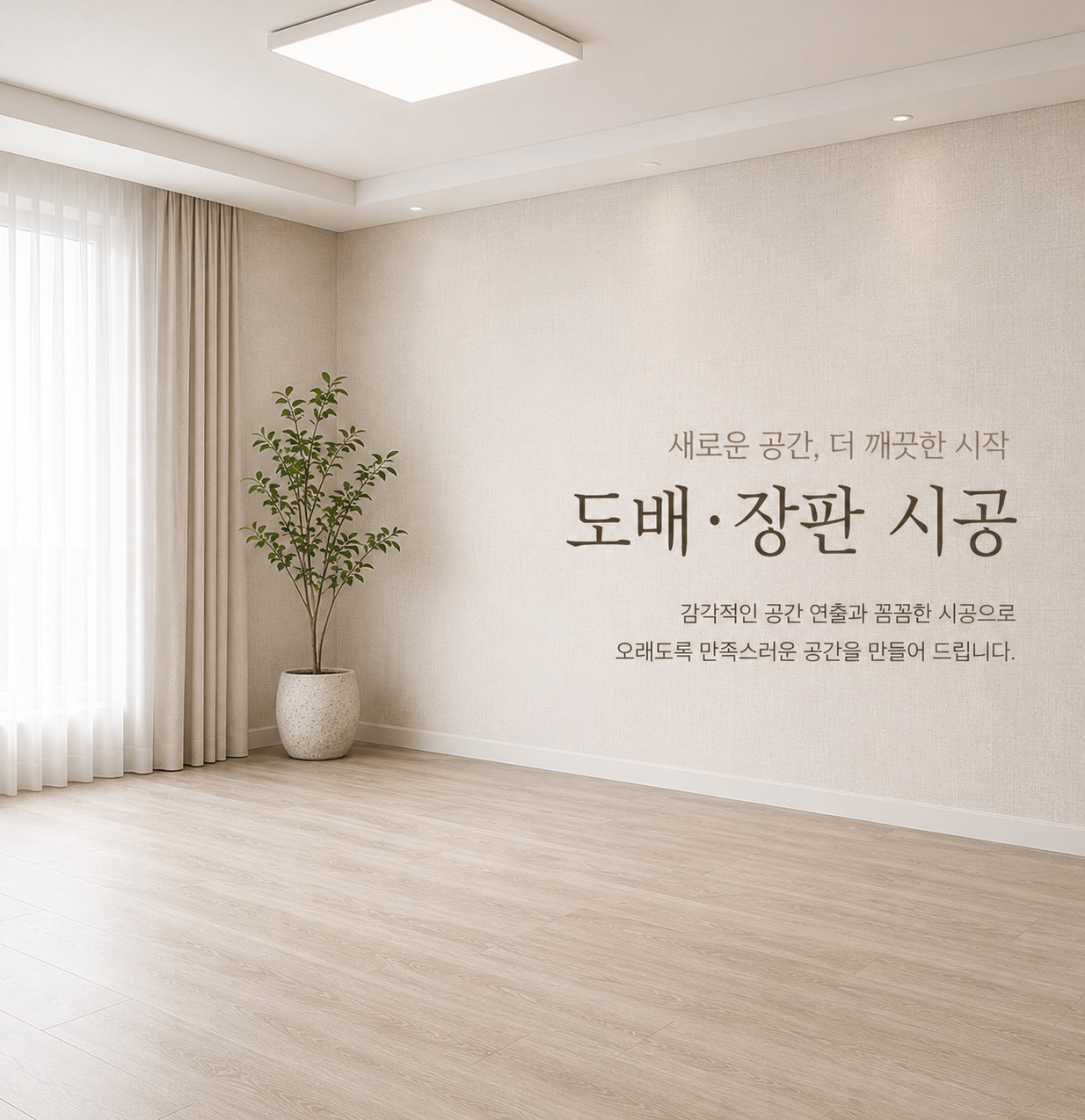 도배 장판 시공